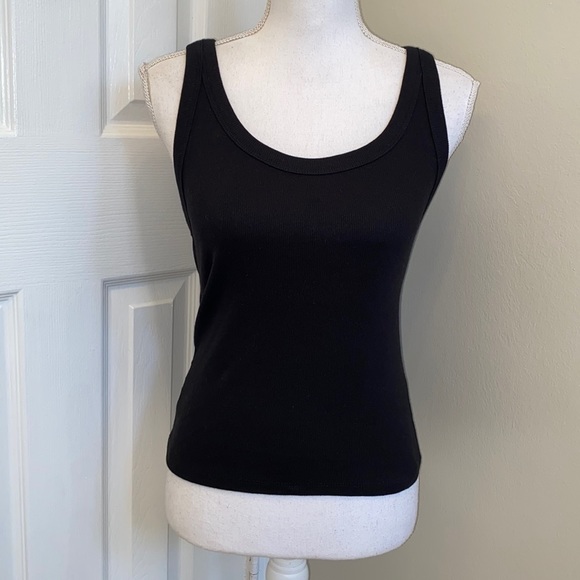 Zara Tops Zara Ribbed Tank Top In Black Poshmark